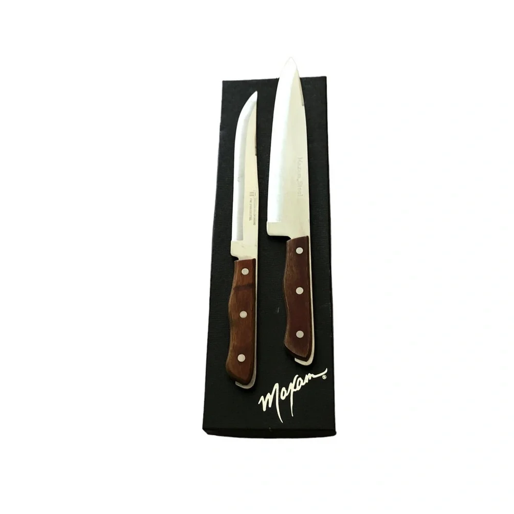 Maxam Precision Hollow Ground Fine Stainless Steel Knives